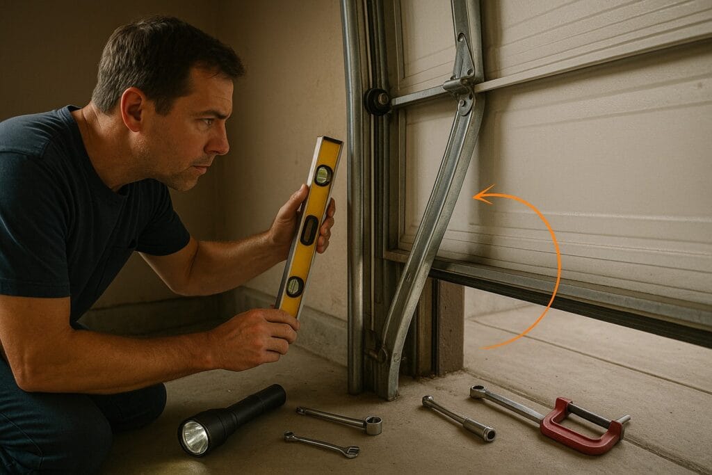Emergency Garage Door Repair in Texas for Airbnb & Short-Term Rental Hosts 2 Garage Door Misalignment