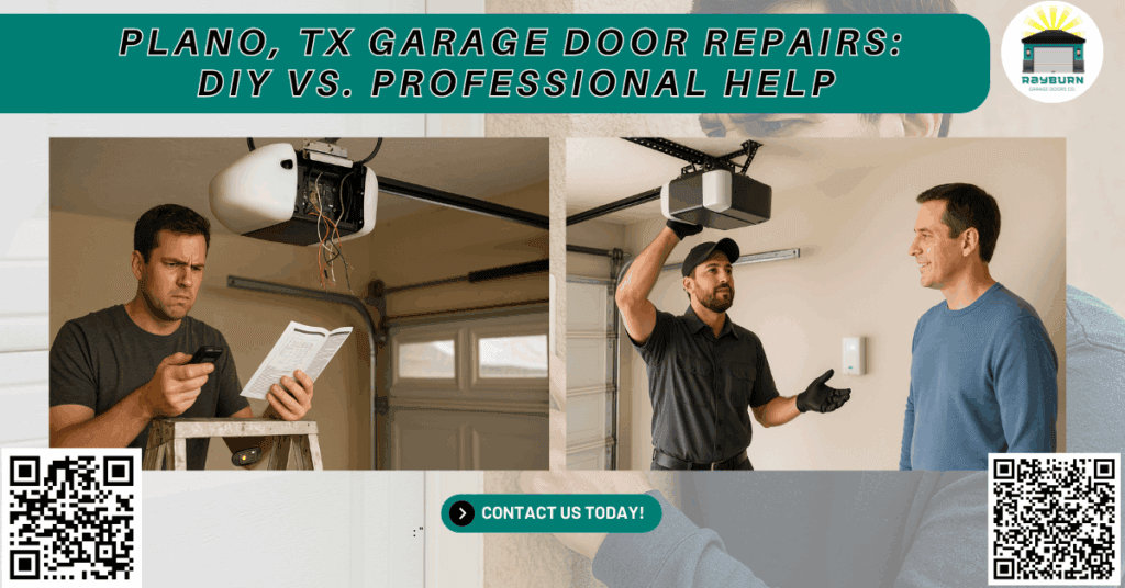 Plano, TX Garage Door Repairs: DIY vs. Professional Help 1 Rayburn Garage Doors Co 1 4