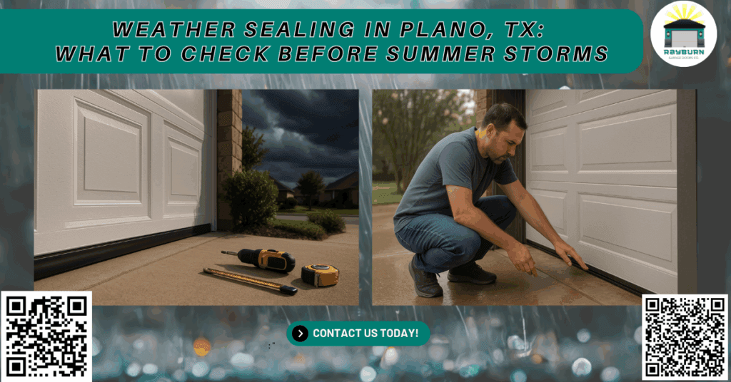 Weather Sealing in Plano, TX: What to Check Before Summer Storms 1 Weather Sealing in Plano, TX: What to Check Before Summer Storms - Rayburn Garage Doors Co.