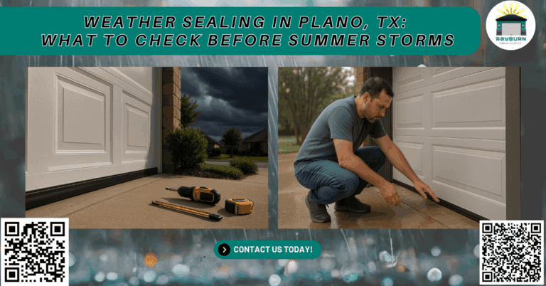 Plano, TX Garage Doors: Assessing Material Performance and Longevity 4 Weather Sealing in Plano, TX: What to Check Before Summer Storms - Rayburn Garage Doors Co.