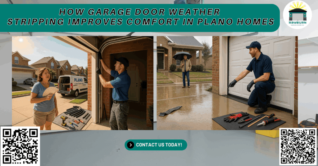 How Garage Door Weather Stripping Improves Comfort in Plano Homes 1 How Garage Door Weather Stripping Improves Comfort in Plano Homes - Rayburn Garage Doors Co.
