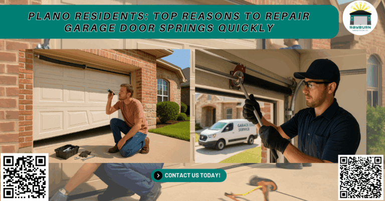 Blogs 1 Plano Residents: Top Reasons to Repair Garage Door Springs Quickly - Rayburn Garage Doors Co.